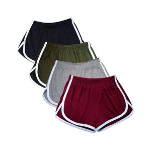 Women's Summer Shorts Knitted Breathable Cotton Blend Quick Dry Fabric <b>Elastic</b> <b>Waist</b> Plaid Hot Weather Beach Holiday Outdoor - Product Image 1