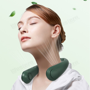 Ventilador <span class=keywords><strong>de</strong></span> cuello portátil para viajes al aire libre, ventilador <span class=keywords><strong>de</strong></span> manos libres sin aspas, plegable alrededor del cuello, <span class=keywords><strong>2023</strong></span> mAh, 4000 - Product Image 3