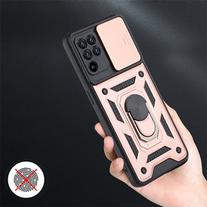 Escudo de cámara a prueba de golpes PC Armor Case para <span class=keywords><strong>OPPO</strong></span> A94 A74 A98 Kickstand Slide Camera Case para <span class=keywords><strong>OPPO</strong></span> Realme 5 Pro Contraportada - Product Image 3