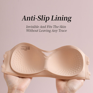 XB166女性用ストラップレスアンチシルプブラ2つの方法輪郭ブラレッドカーペットワイヤーフリーチューブトップブラレット - Product Image 3