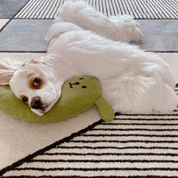 Dessin animé en forme de U chat chien oreillers de couchage lavable tissu oreillers pour animaux de compagnie moderne pour sommeil profond avec pas à pas
