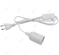 AU EU US Plug E27 support de lampe norme nationale 0.5mm fil de cuivre 303 interrupteur pleine dent E27 support de lampe base pour suspension