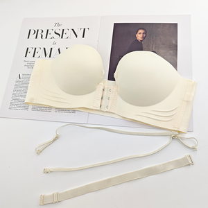 Высококачественный бесшовный бюстгальтер без бретелек с открытыми плечами - Product Image 2