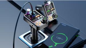 Timbear <span class=keywords><strong>2022</strong></span> Venta caliente Car -Kit PD 3.1A Cargador de teléfono USB dual BT5.0-Reproductor de MP3 Transmisor FM - Product Image 5