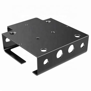 Boîtier électronique en acier avec découpe laser, fabrication sur mesure de tôles de précision, revêtement noir en poudre, boîte de commande - Product Image 5