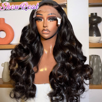 Wig Rambut Asli Manusia 13x4 hd Lace Front Wig Model Body Wave Warna Natural Kepadatan 200% Kutikula Tertata Rapi Grosir Wig Rambut Asli Manusia