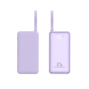 Batterie externe portable 10000 mAh avec sortie Type-C 22,5 W, charge rapide, affichage numérique LED et câble inclus (également disponible en 20000 mAh) - Product Image 2