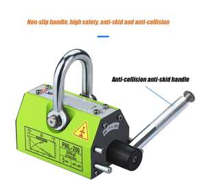 Imán de Elevación Industrial de 5000 kg, 5 t, Imán Permanente Delgado y Grueso con Servicio de Doblado - Product Image 5