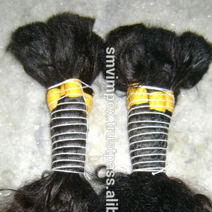 Meilleure vente de cheveux humains non transformés Texture ondulée Styles afro/boucles Paquets de trame indiens Perruques Ruban pré-collé Direct Temple Source - Product Image 6