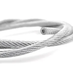 厂家供应15毫米镀锌钢丝绳索道绞合6X19 IWRC拉链线电缆钢丝绳