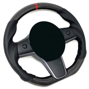 Pièces de course automobiles, housse de volant de voiture, volant en fibre de carbone, télécommande pour <span class=keywords><strong>Tesla</strong></span> <span class=keywords><strong>Model</strong></span> 3 - Product Image 3