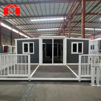 Großhandelspreis 20ft Erweiterbares Stahl-Sandwichpanel-Containerhaus 4 Schlafzimmer Modernes Vorgefertigtes Haus Modulare Kabine Hotel/Campingplatz