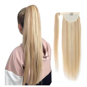 批发混色100克雷米人发接头夹马尾辫双拉马尾辫接头夹人发 - Product Image 1