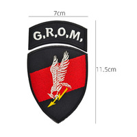 Patch moral tactique noir des Navy SEALs, brodé OTAN, pour badge tactique, brassard, uniforme, veste, sac à dos