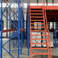 Zwischengeschoss aus Aluminiumprofilen & Rohren, Lagerhaus für Rohrzusätze, Zwischengeschoss-Plattform, Großes Stahllager-Zwischengeschoss