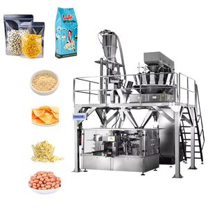 Machine de remplissage et de scellage électrique préfabriquée pour sachets à fermeture éclair avec PLC, pour emballage bois, nouvelle machine d'emballage alimentaire pour noix et chocolat - Product Image 1