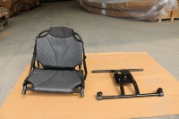 Chaise de kayak de luxe en aluminium pour 1 personne, modèle 2025, avec cadre, canoë, pêche, siège pivotant à 360° avec accoudoirs et verrouillage