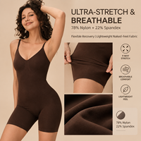 Body sculptant femme sans couture taille haute, effet ventre plat et rehausseur de fesses, respirant, pour yoga, pilates, cyclisme, avec compression