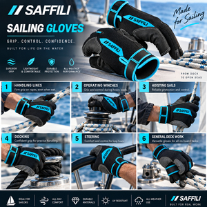 Gants de pêche et de navigation professionnels OEM |   Gants marins à doigts courts et longs à haute adhérence |   UV50+ Séchage rapide, imperméable, paume renforcée - Product Image 4