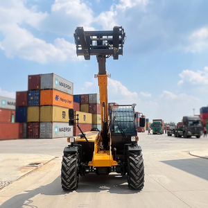 Chariot télescopique 3500 kg, hauteur de levage 7 m, avec benne, niveleuse et tarière en option pour l'entretien routier et les travaux municipaux - Product Image 1