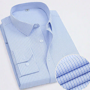 <b>Men's</b> Long Sleeve Solid Formal Anti-Wrinkle Dress <b>Shirt</b> Single Button Closure Plain Dyed Business Spring Autumn Breathable - Product Image 2