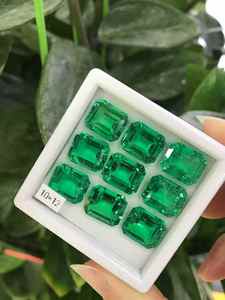 <span class=keywords><strong>Precios</strong></span> <span class=keywords><strong>de</strong></span> piedra Esmeralda colombiana Anillo <span class=keywords><strong>de</strong></span> Esmeralda sintética Piedras preciosas cultivadas en laboratorio Esmeralda Muzo Piedras preciosas verdes para la fabricación <span class=keywords><strong>de</strong></span> joyas - Product Image 1