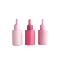 Flacon pulvérisateur en verre à épaule plate de 30 ml pour huiles essentielles et sérums, diffuseur à bâtonnets, revêtement UV, sérigraphie, soins de la peau de luxe