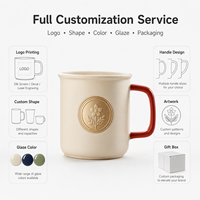 Taza de Cerámica con Medallón de Cobre Personalizado, Juego de Tazas de Café de Lujo Premium, Venta Directa de Fábrica al Por Mayor