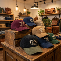 Casquette de baseball YKZG Premium en velours côtelé avec broderie 3D en relief, contrastant vert et jaune, pour l'athlétisme, vente en gros, personnalisable, marque privée