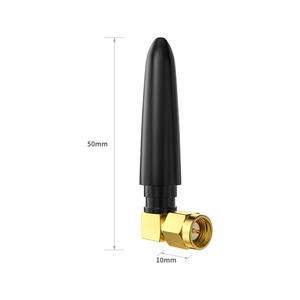 Antenne WiFi 2,4 GHz 2dBi avec connecteur SMA mâle plaqué or, radiateur en cuivre, antenne externe omnidirectionnelle en caoutchouc de 51 mm pour routeur - Product Image 5
