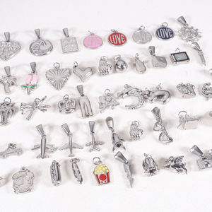 Accesorios de Dijes DIY al Por Mayor Chapados en Oro de 18K para Fabricación de Joyería de Acero Inoxidable sin Deslustre con Corazón, Sol y Palmeras - Product Image 3