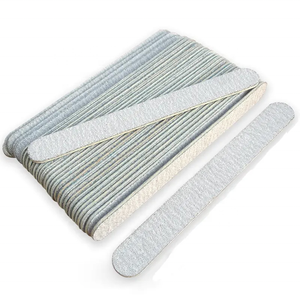 Stokta toptan Zebra tırnak dosyaları ve tamponlar 100/180 Emery çift taraflı etkili tırnak bakımı için düz desen - Product Image 2