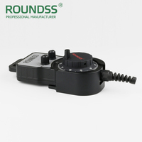 Codificador de Volante MPG Roundss OEM de Alta Precisión, 4/6 Ejes, 100ppr, Montaje Directo, 600r/min, DC5V-26V para Siemens, FANUC, GSK, Mitsubishi