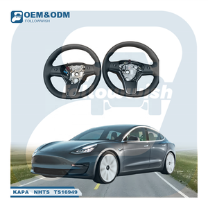 Suivez le souhait OEM qualité Auto voiture modèle 3 pièces d'assemblage de rechange comme <span class=keywords><strong>volant</strong></span> d'origine pour Tesla modèle 3 - Product Image 1