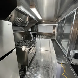 Современный мобильный кухонный прицеп для еды грузовик концессионный караван для кейтеринга с приложением для закусок и чипсов - Product Image 6