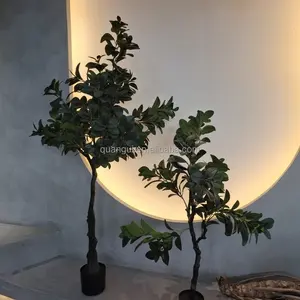Unique Custom Artificial Plant Fiddle Leaf Fig Tree For Pot Plant False Plants For Indoor Outdoor Home Office Decor