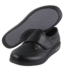 Chaussures diabétiques extra larges à enfiler en PU pour hommes, pieds gonflés, chaussures de marche réglables pour personnes âgées, soulagement de la douleur au <span class=keywords><strong>pied</strong></span>, neuropathie - Product Image 4