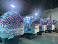 Mesin pemutar CNC Fanuc poros ganda tugas berat kecepatan tinggi dengan tempat tidur miring Volume tinggi