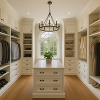 Armoire de chambre à coucher de style Shaker moderne, sur mesure, avec dressing intégré pour projet résidentiel
