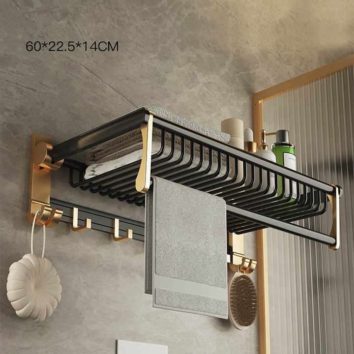 Set Porta Asciugamani Bagno 6 Pezzi - Acciaio Inox, Con Portarotolo E Ganci