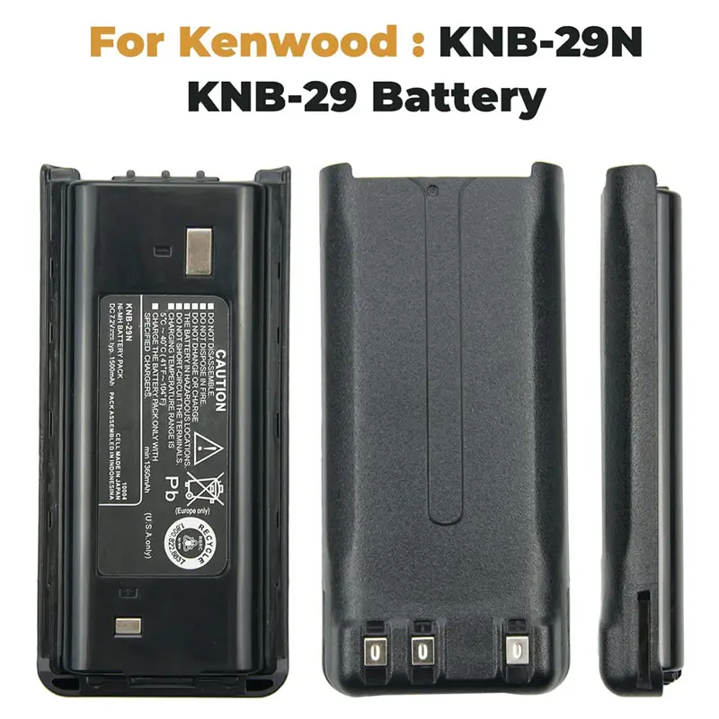 Ni-MH 1500mAh Battery for Kenwood TK2200 TK3200 Two Way Radio as KNB-29N 
