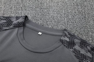 Uniformes de Fútbol de Verano, Conjunto de Entrenamiento de Manga Corta Estampado 25/26, Jersey Transpirable de Poliéster/Nailon de Secado Rápido - Product Image 3