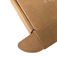 Venta al por mayor de cartón corrugado, paquete de ropa, correo postal, caja de embalaje de ropa, diseño moderno y elegante