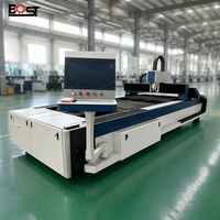 Machine de découpe laser de précision NJBOST, table de travail de 4000 mm, découpe laser CNC de tôles en acier au carbone, aluminium
