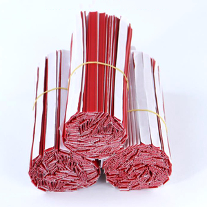 PEケーブルプラスチックワイヤー梱包用接着剤プラスチックツイストタイダブルワイヤーコーヒーバッグツイストタイカラープラスチックワイヤー - Product Image 6