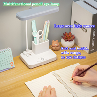 Lampe de bureau LED multifonctionnelle de protection oculaire avec porte-stylo et chargement USB, idéale pour la lecture et le travail des étudiants et du personnel de bureau (vente en gros)