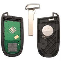 Clé de voiture à distance Weilongda 433Mhz ASK avec puce 4A pour JEEP Compass Renegade 2017-2022 M3N-40821302, 4 boutons, matériau PP