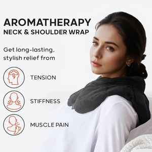 Unisex <b>Velvet</b> Neck & Shoulder Heating Pad-Durable Soft Hot/Cold Therapy Pain Relief Wrap - Product Image 4