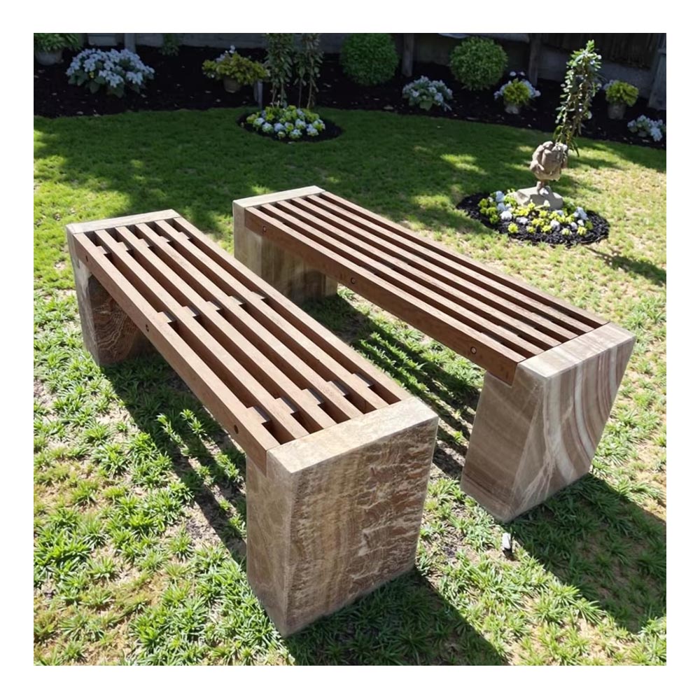 ユニークな庭の石のベンチデザインで、あなたの屋外空間を変えましょう