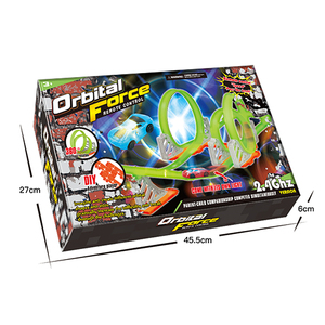 Nouvel ensemble de voitures télécommandées DIY avec piste de course à 360 degrés, 2,4 GHz, recharge USB, construisez votre propre circuit de course, jouet pour enfants - Product Image 5
